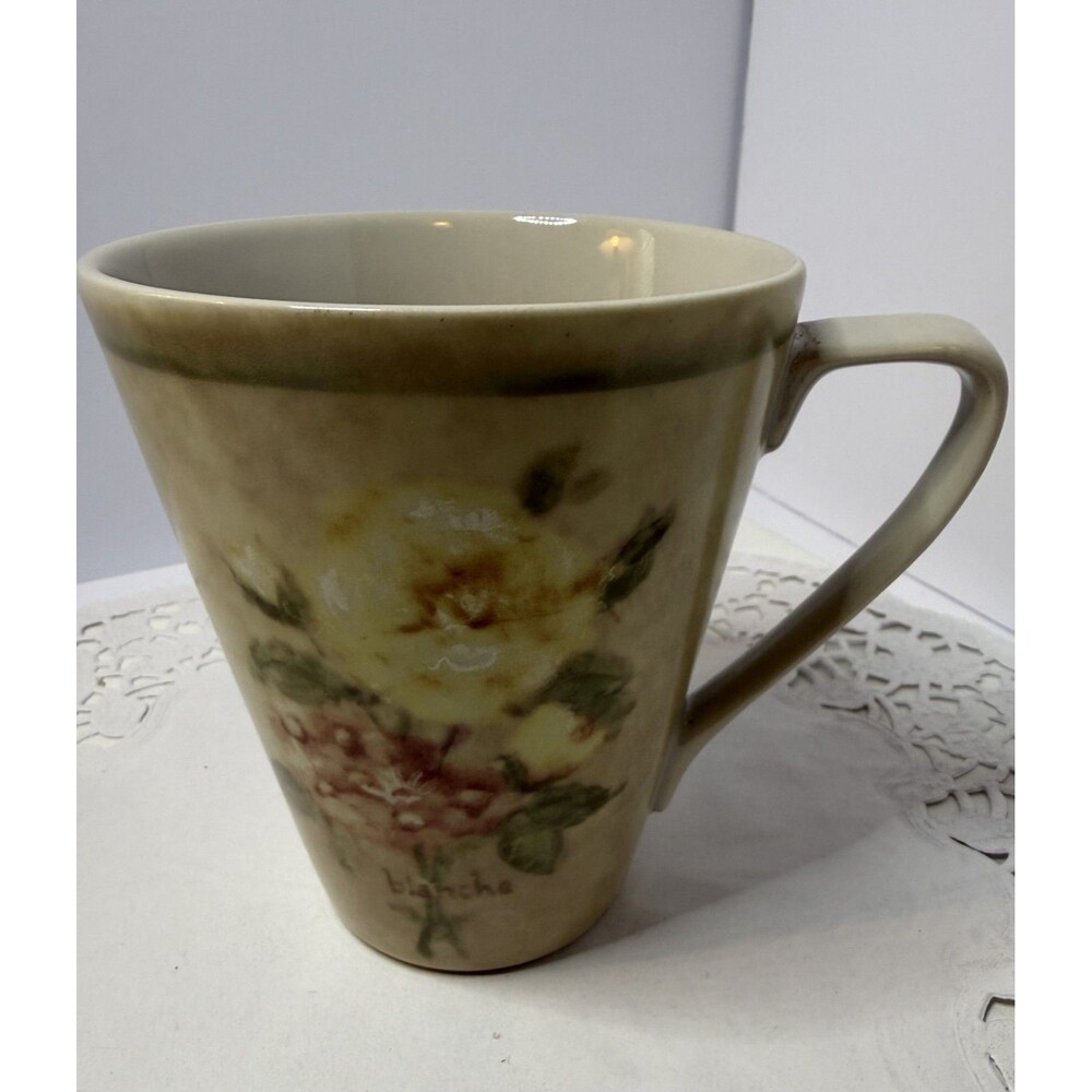222 FIFTH Latte Mug - Cheri Blum "Rose Bouquets"